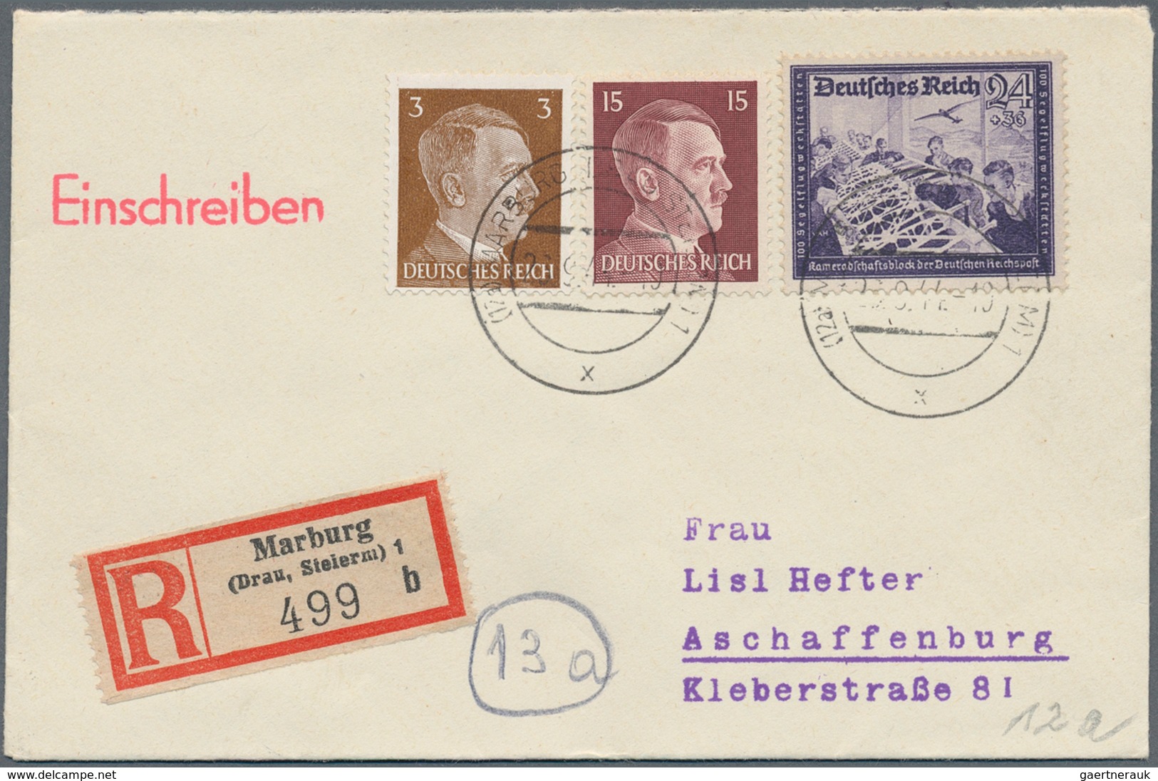 Deutsches Reich - Stempel: 1944/1945, POSTLEITZAHLEN, Reichhaltiger Posten Mit Ca.210 Belegen, Sorti - Franking Machines (EMA)