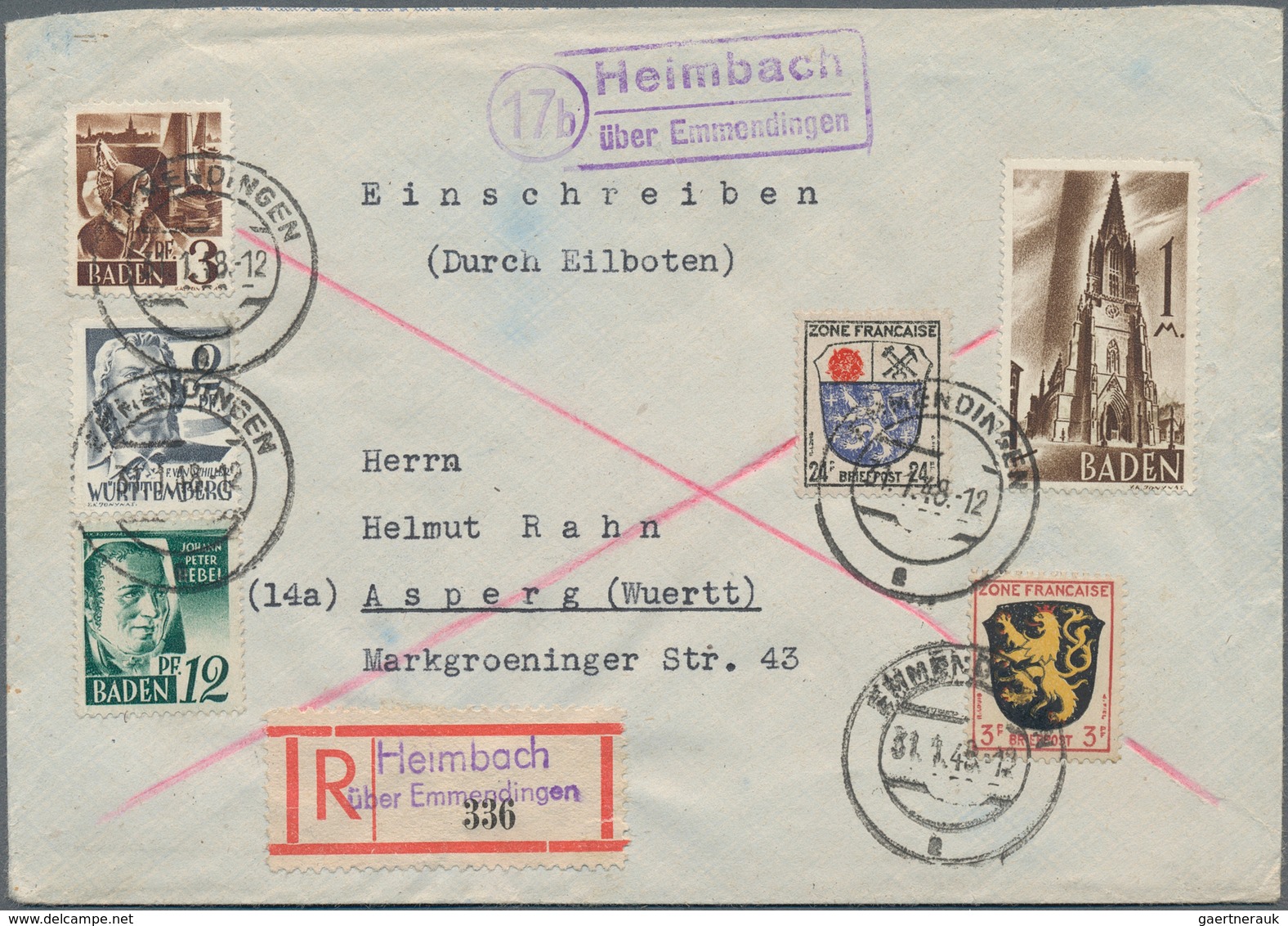 Deutschland Nach 1945: 1945-1960, Landpoststempel, Vielseitige Partie Mit Rund 400 Briefen Und Beleg - Sammlungen