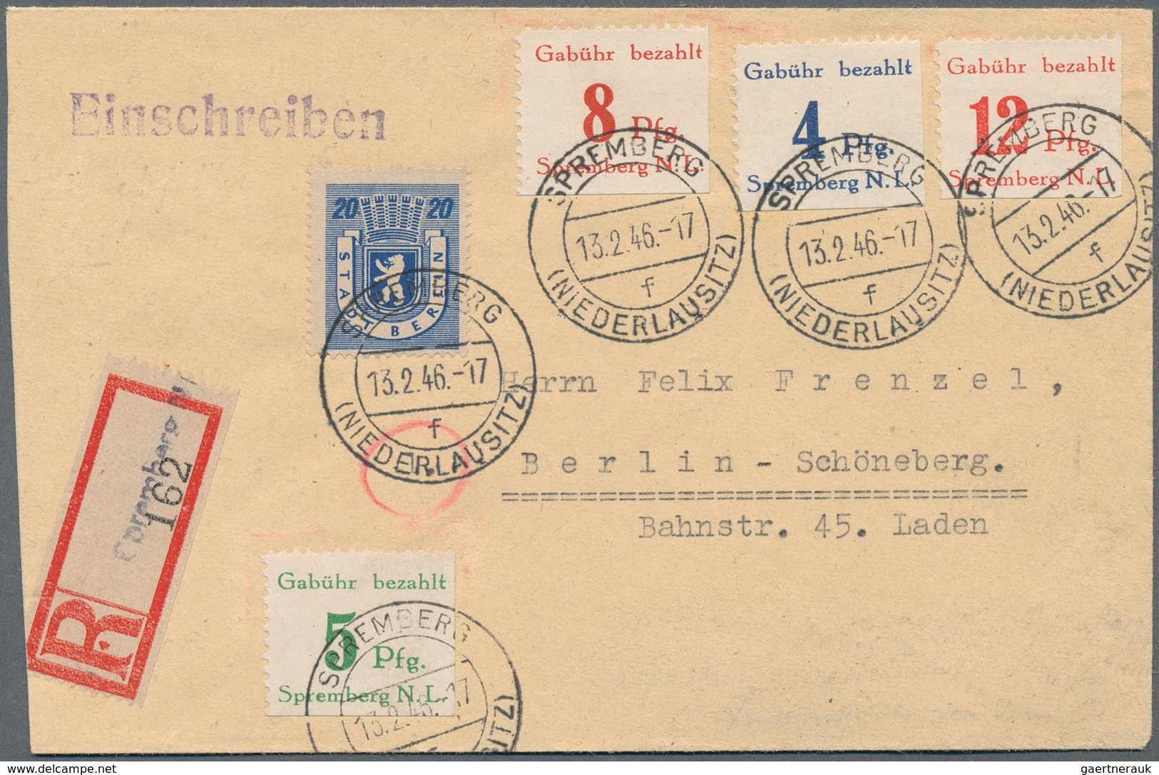 Deutsche Lokalausgaben Ab 1945: 1945/1946, Vielseitige Partie Mit Marken Und Belegen Auf Verkaufsfer - Sonstige & Ohne Zuordnung