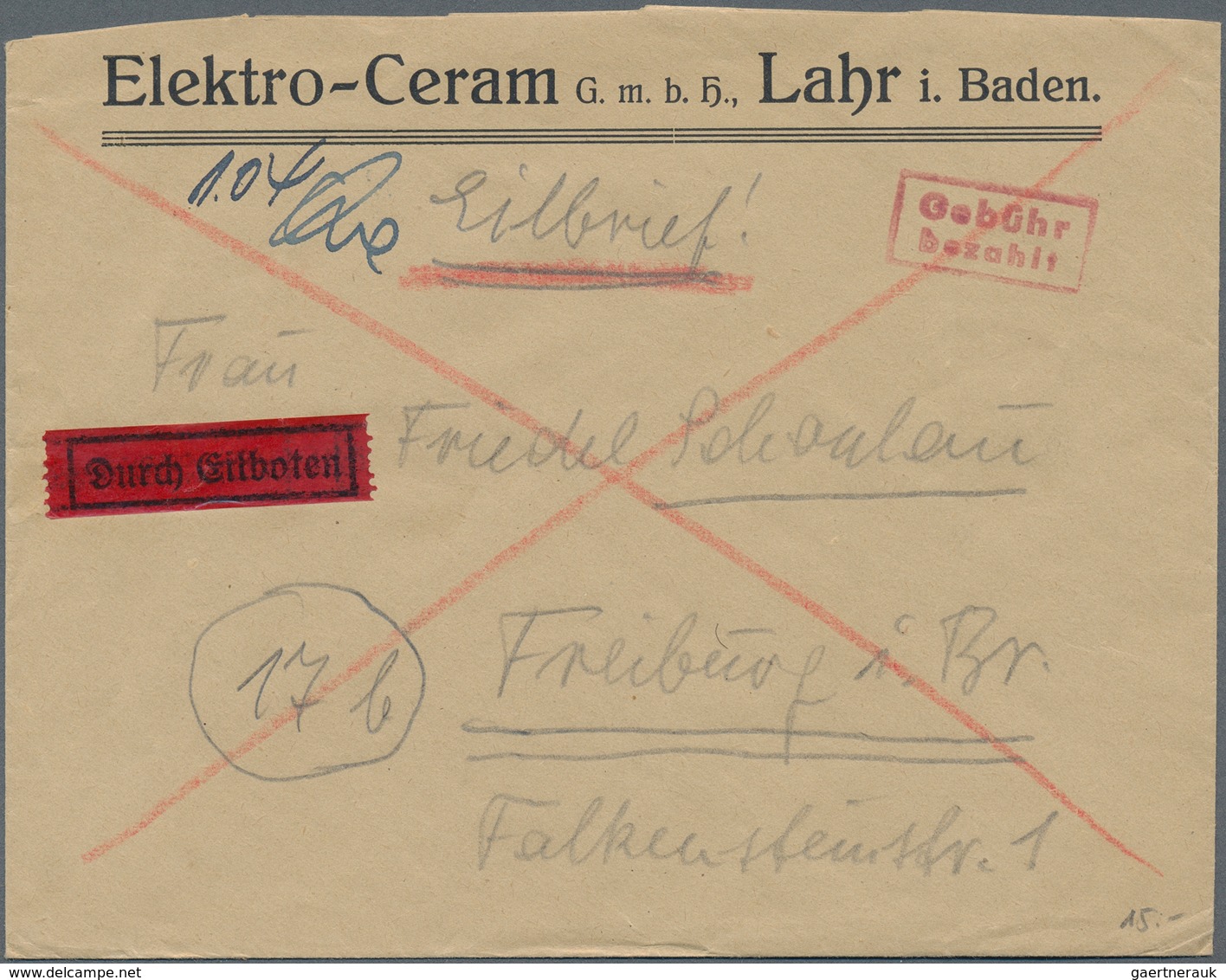 Alliierte Besetzung - Gebühr Bezahlt: 1945-1950, Partie Mit über 700 Briefen Und Belegen Mit "Gebühr - Other & Unclassified