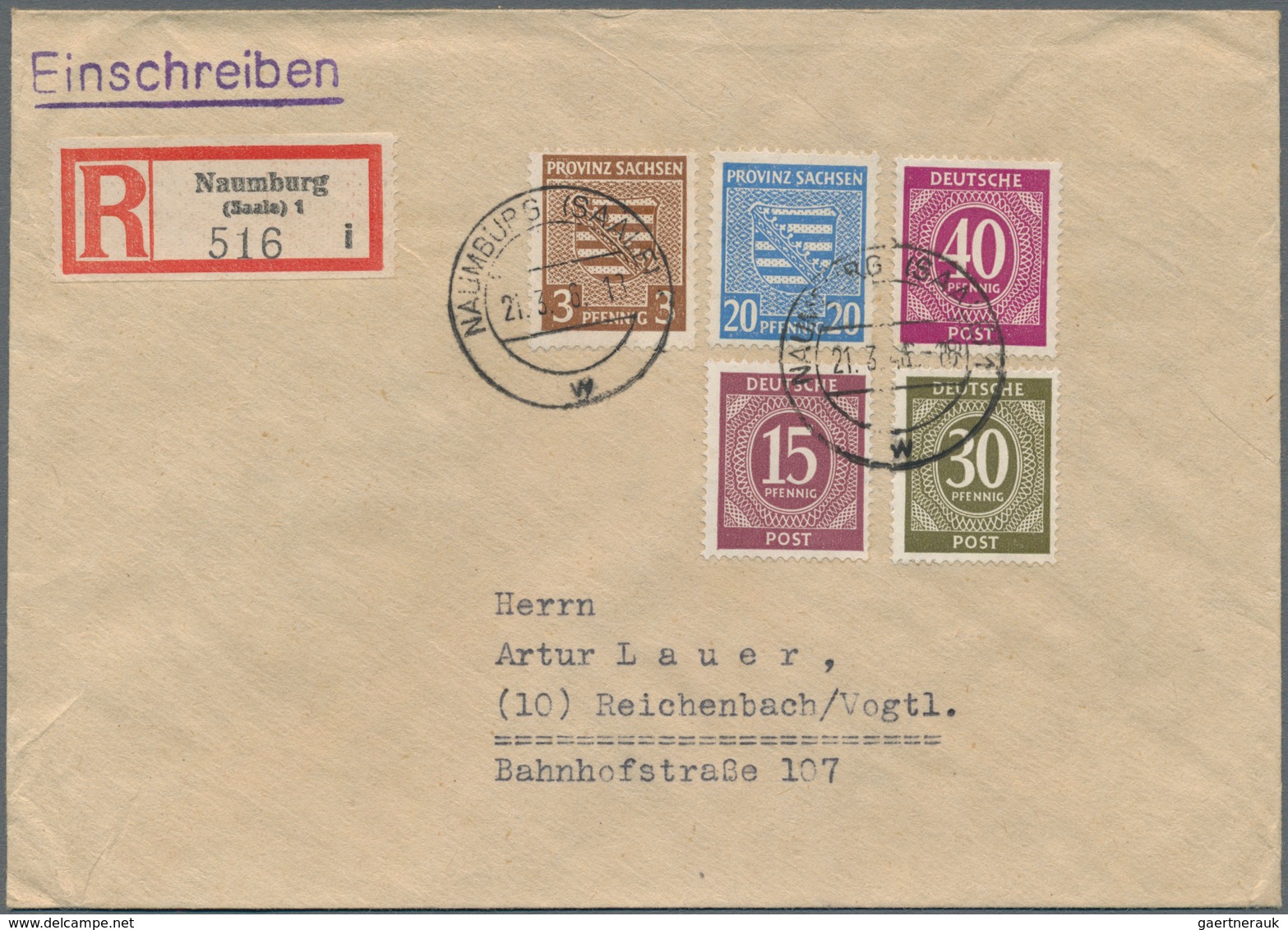 Alliierte Besetzung - Gemeinschaftsausgaben: 1946 - 1947, Sammlung Von über 50 Briefen Mit Interessa - Other & Unclassified