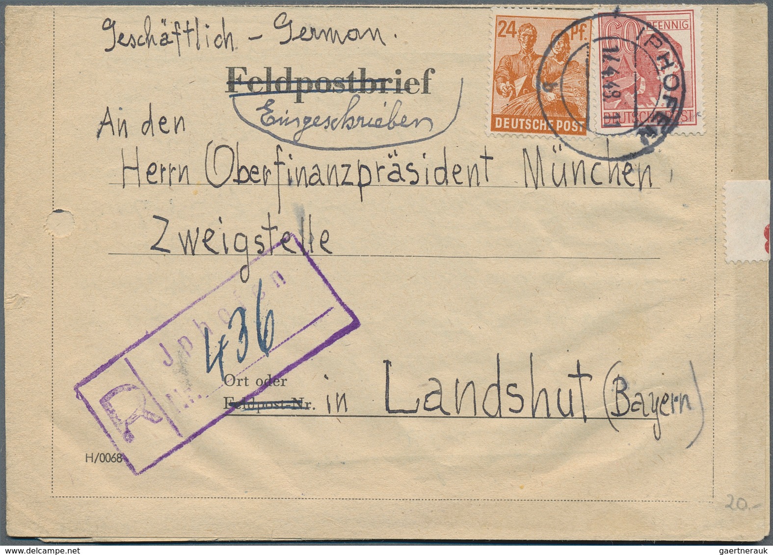 Alliierte Besetzung - Gemeinschaftsausgaben: 1947-1948, Toller Posten Mit über 500 R-Briefen, Dabei - Other & Unclassified