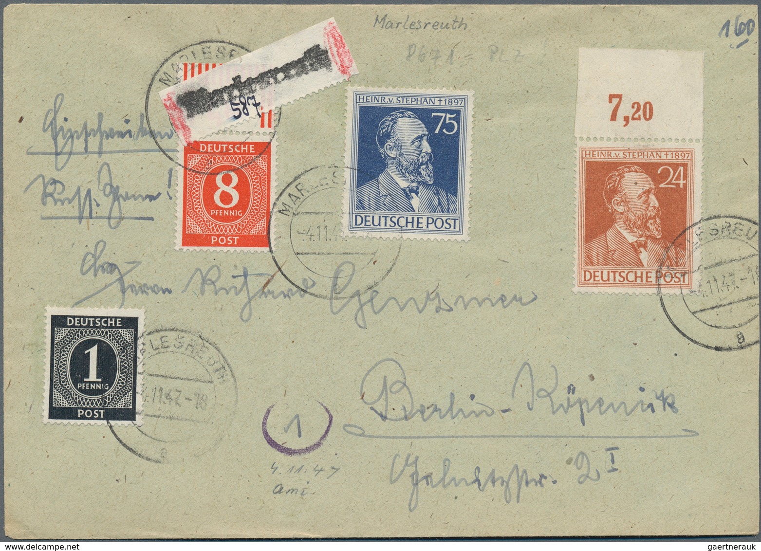 Alliierte Besetzung - Gemeinschaftsausgaben: 1947-1948, Toller Posten Mit über 500 R-Briefen, Dabei - Other & Unclassified