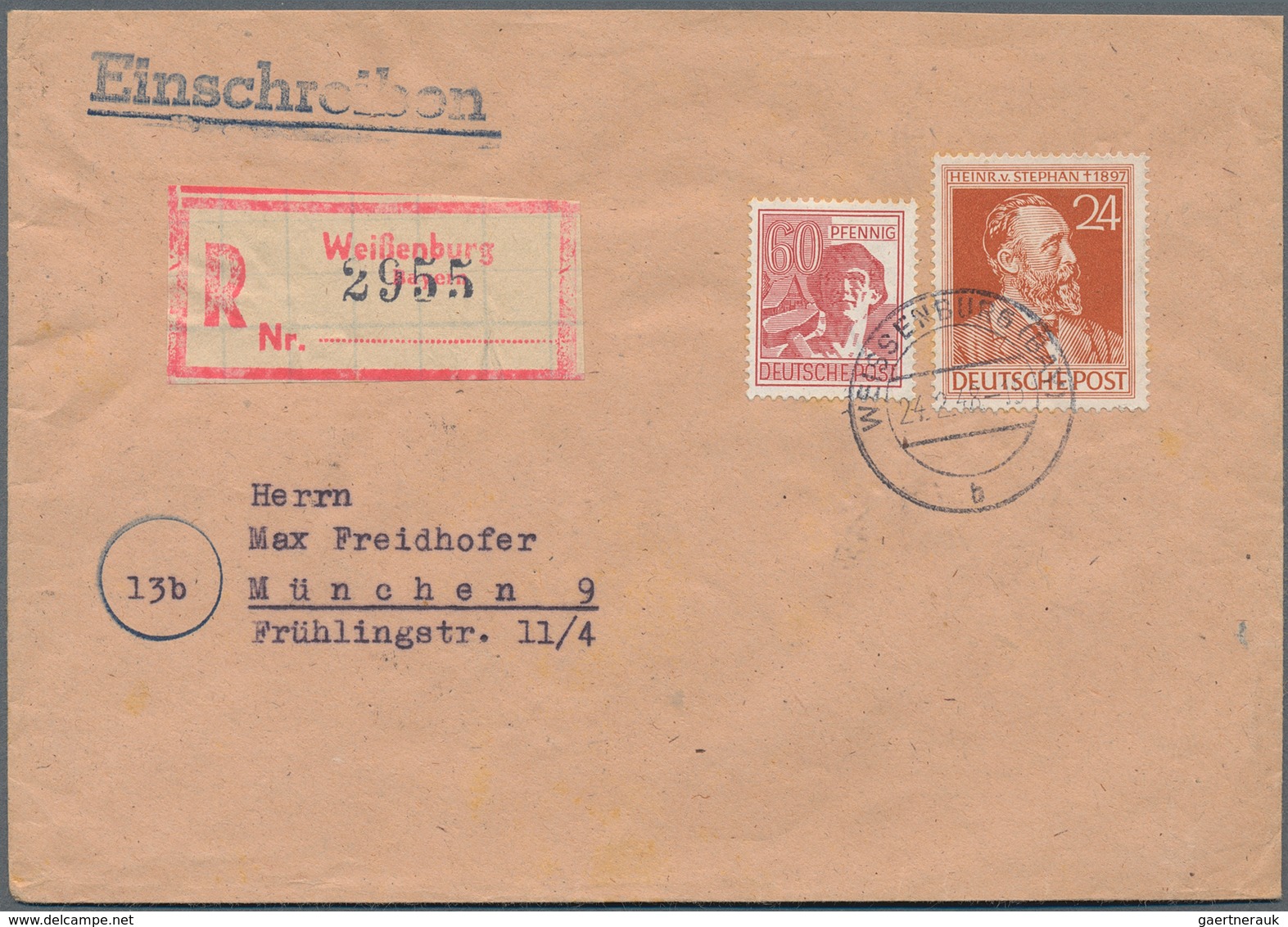 Alliierte Besetzung - Gemeinschaftsausgaben: 1947-1948, toller Posten mit über 500 R-Briefen, dabei