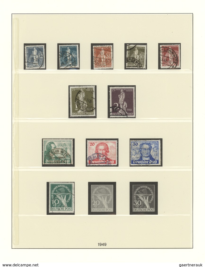Berlin: 1948/1990, Sauber Gestempelte Sammlung In Zwei Lindner-Falzlos-T-Vordruckalben, Anfangs Lück - Unused Stamps