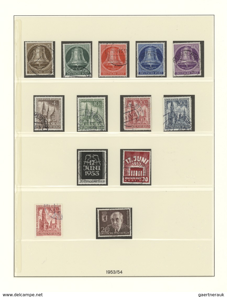 Berlin: 1948/1990, Sauber Gestempelte Sammlung In Zwei Lindner-Falzlos-T-Vordruckalben, Anfangs Lück - Unused Stamps