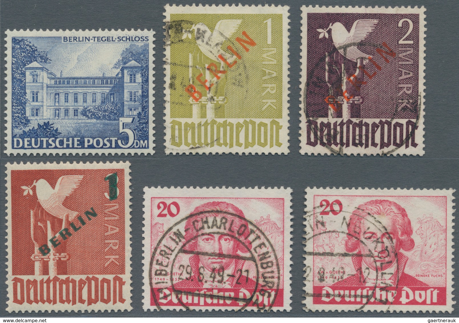 Berlin: 1949/1989, Postfrische Und Gestempelte Partie Auf Steckkarten, Alles Verkaufsfertig Ausgezei - Unused Stamps