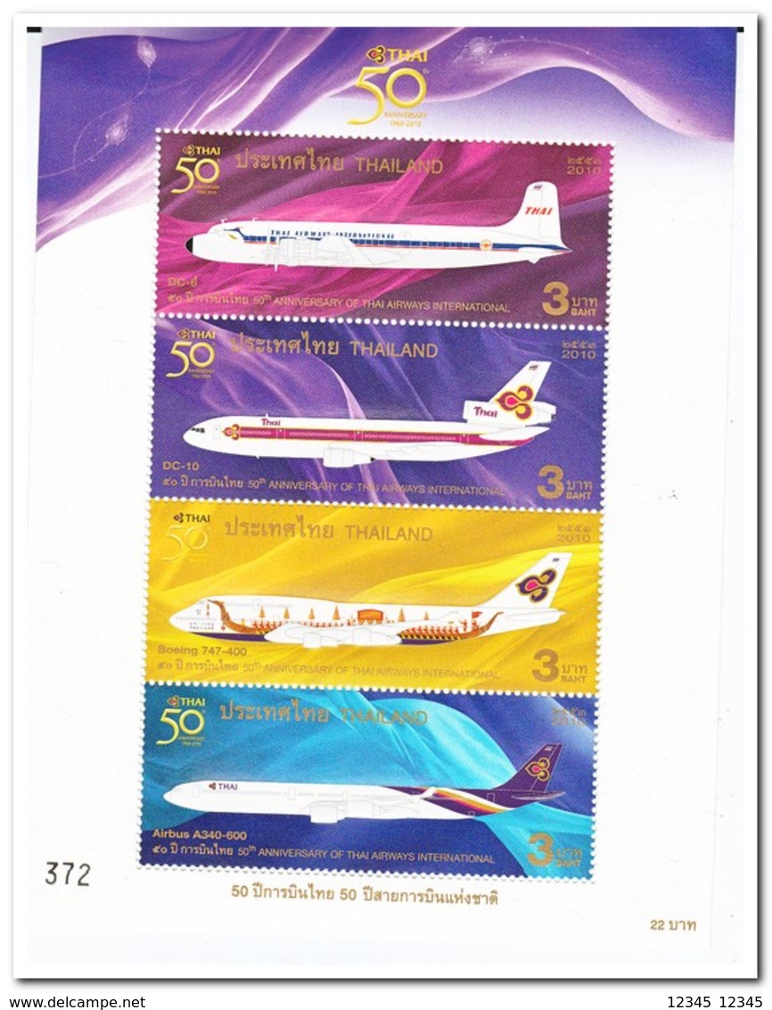 Thailand 2010, Postfris MNH, Airplane - Thailand