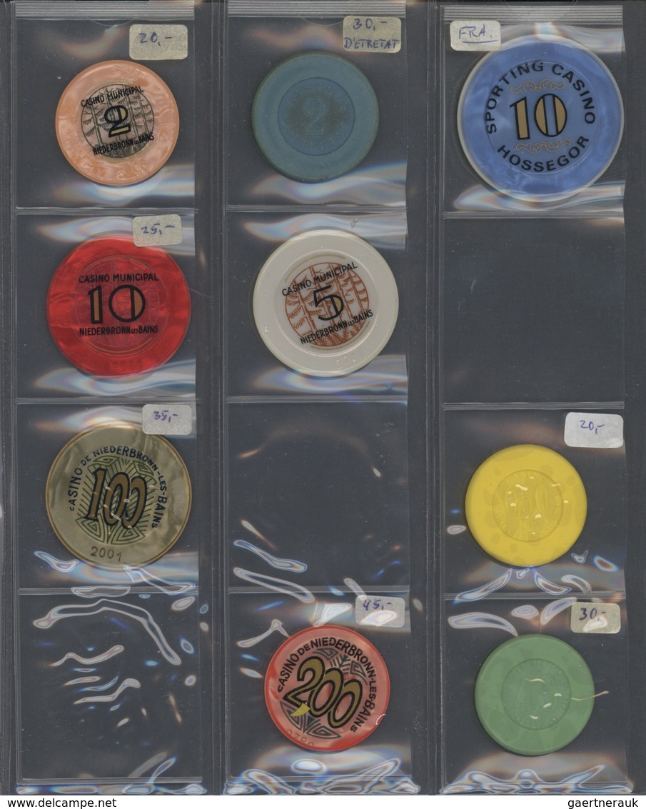Varia (im Briefmarkenkatalog): Jetons, Umfangreiche Und Internationale Sammlung Mit über 2.600 Versc - Other & Unclassified