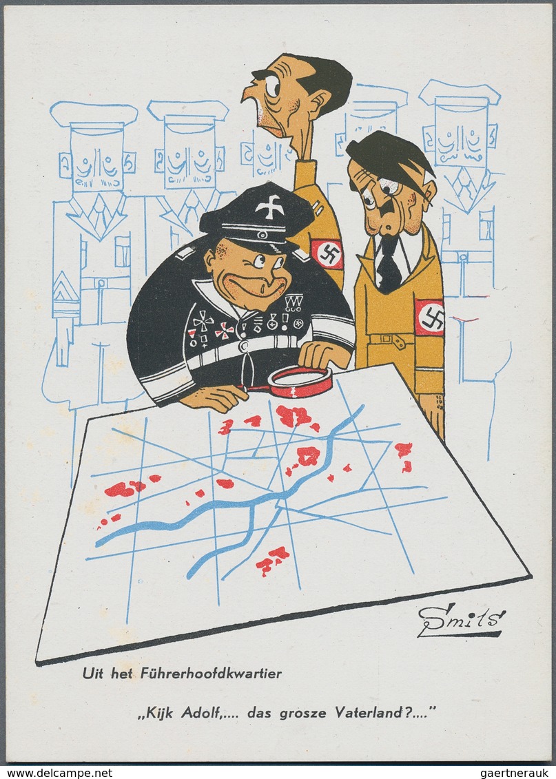 Ansichtskarten: Propaganda: Collection of ca 112 propaganda postcards and a few flyers with Reichspa