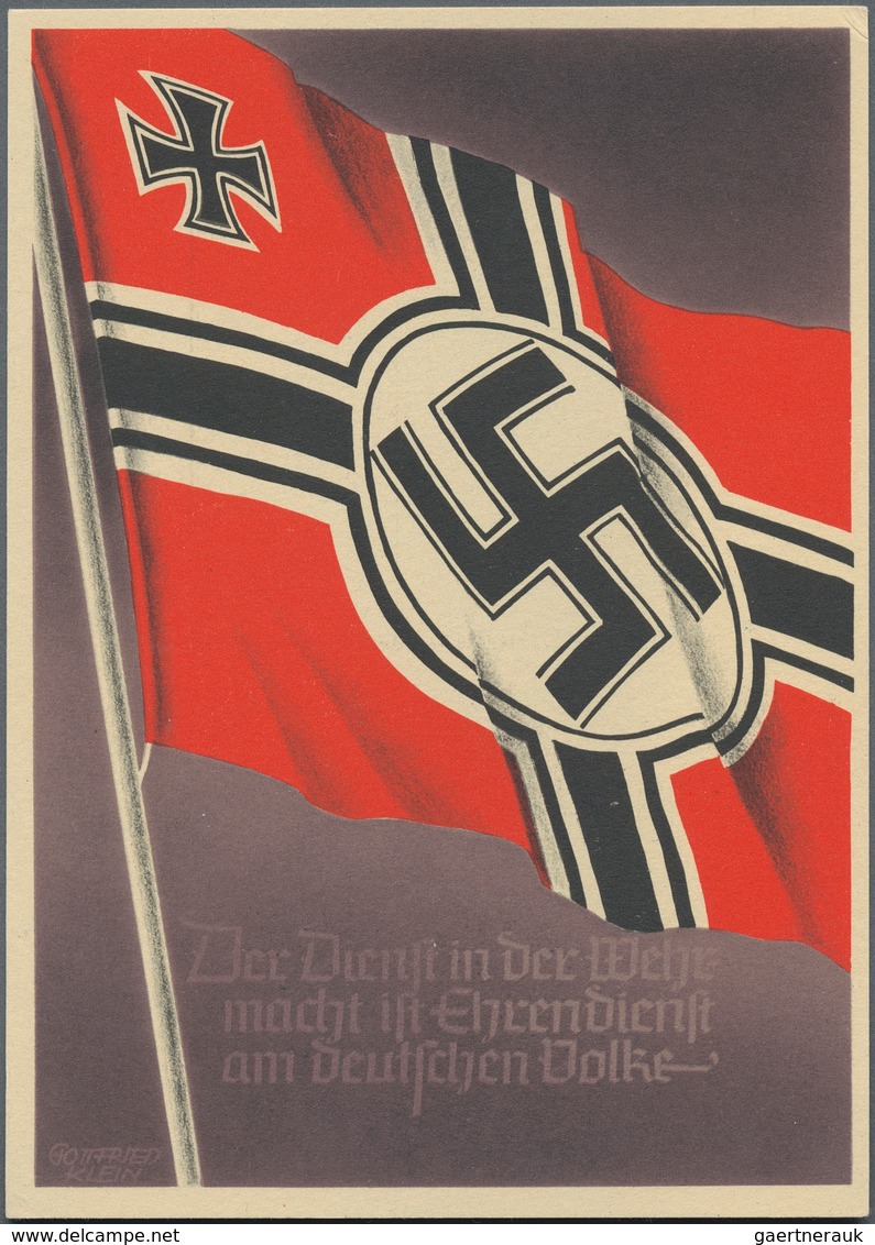 Ansichtskarten: Propaganda: Collection Of Ca 122 Propaganda Cards With A Large Portion Of Hitler You - Political Parties & Elections