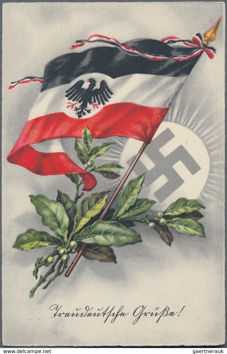 Ansichtskarten: Propaganda: Collection of ca. 235 propaganda postcards with many better, such as ear