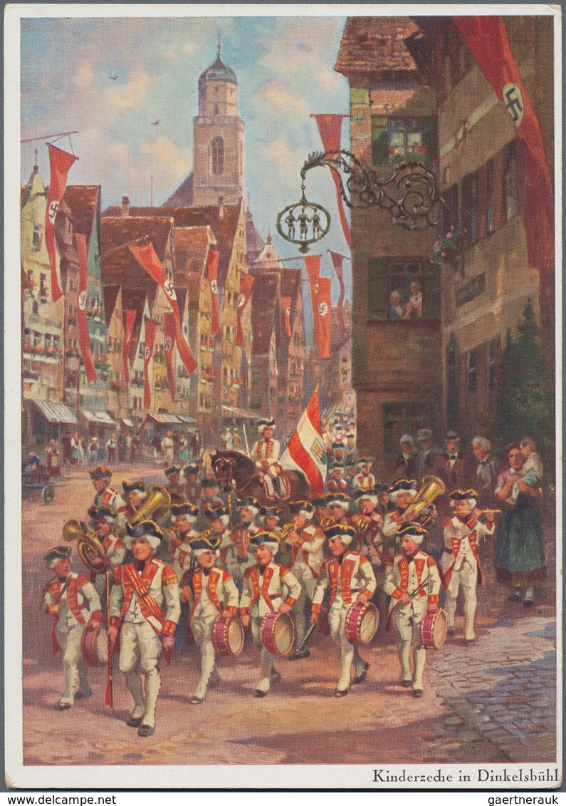 Ansichtskarten: Propaganda: Collection of ca. 235 propaganda postcards with many better, such as ear