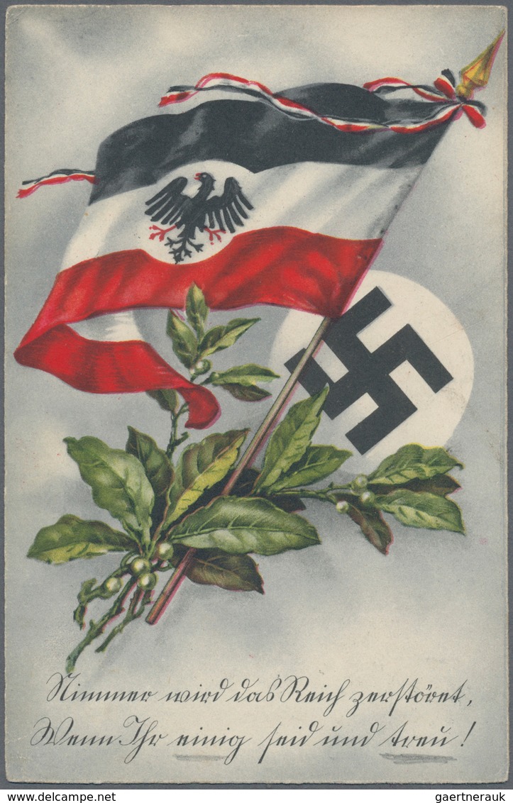 Ansichtskarten: Propaganda: 1939/1945: Bestand von 11 Propagandakarten, meist bessere Motive, in übe