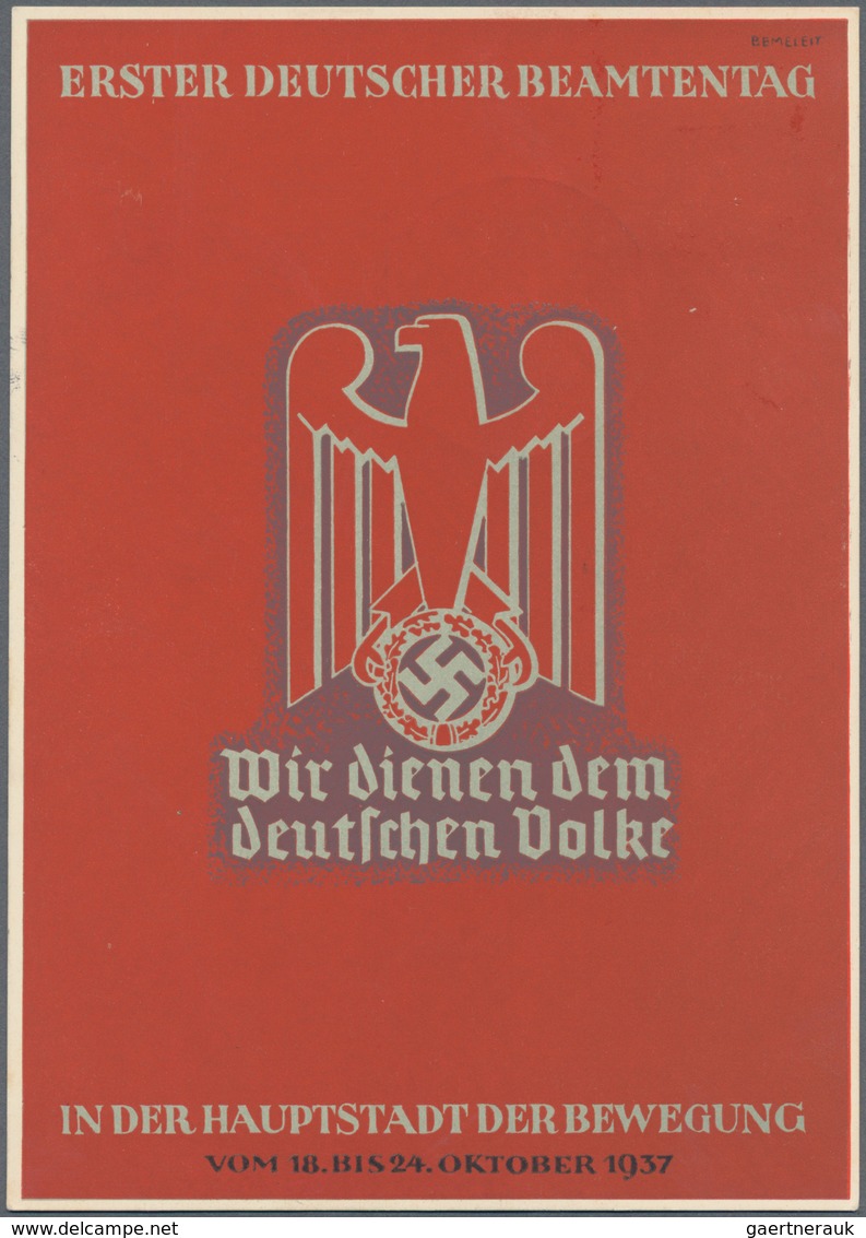 Ansichtskarten: Propaganda: 1939/1945: Bestand Von 249 Propagandakarten, Meist Bessere Motive, In üb - Political Parties & Elections