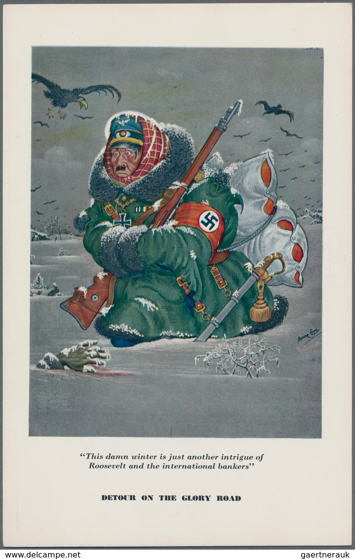 Ansichtskarten: Propaganda: 1939/1945: Bestand Von 88 Propagandakarten, Meist Bessere Motive, In übe - Partis Politiques & élections