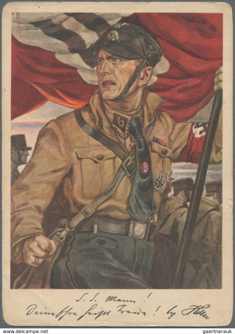 Ansichtskarten: Propaganda: 1939/1945: Bestand Von 88 Propagandakarten, Meist Bessere Motive, In übe - Partidos Politicos & Elecciones