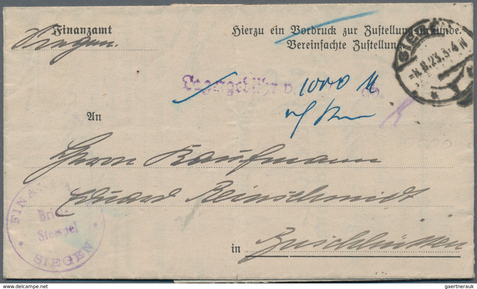 Deutschland: 1778/1977, Partie Mit über 20 Briefen, Postscheine, Karten Und Telegramme Von Bzw. Nach - Colecciones