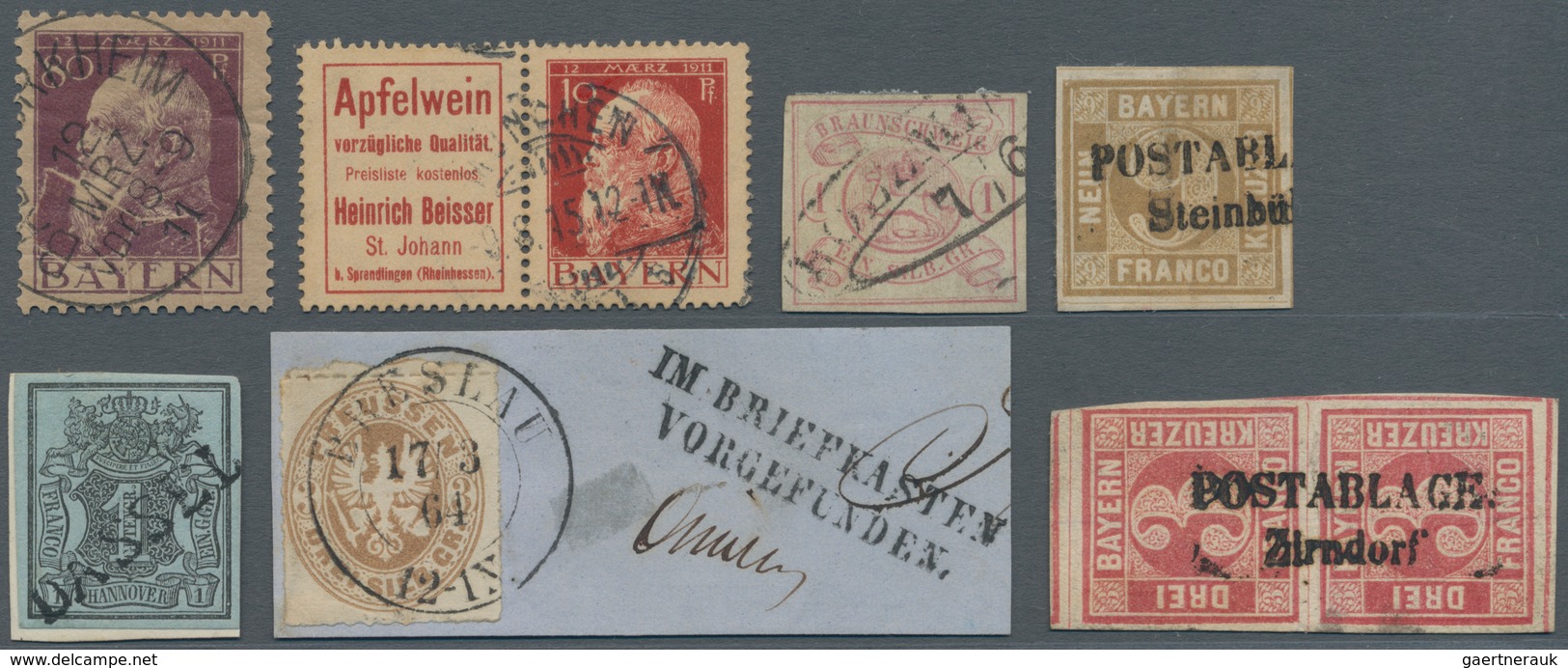 Deutschland: 1850/1960 (ca.), Urige Und Ergiebige Partie Im Kleinen Steckbuch, Dabei Bessere Werte A - Collections