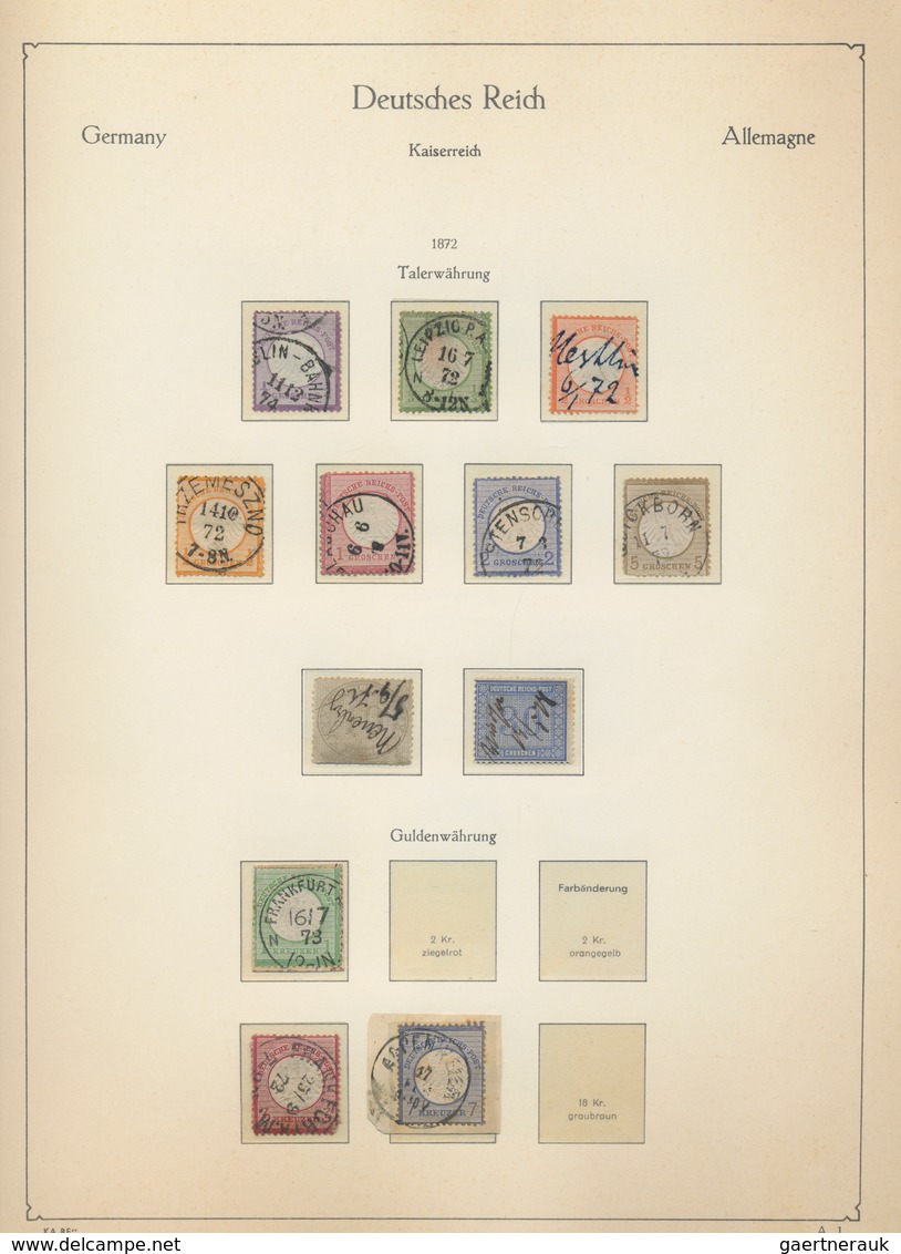 Deutschland: 1850/1932, Interessante Sammlung Altdeutschland, Deutsches Reich Bis 1932 Und Nebengebi - Collections