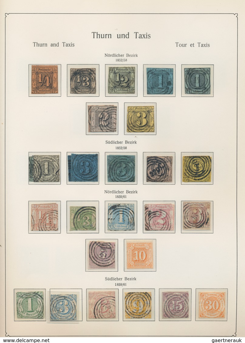 Deutschland: 1850/1932, Interessante Sammlung Altdeutschland, Deutsches Reich Bis 1932 Und Nebengebi - Colecciones