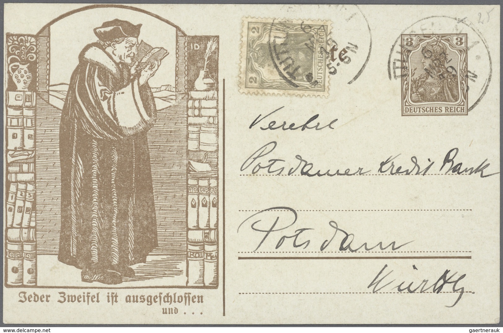 Deutschland: 1860/1945, Einige Hundert Briefe, Karten Und Ganzsachen Ab Altdeutsche Staaten Bis Deut - Sammlungen