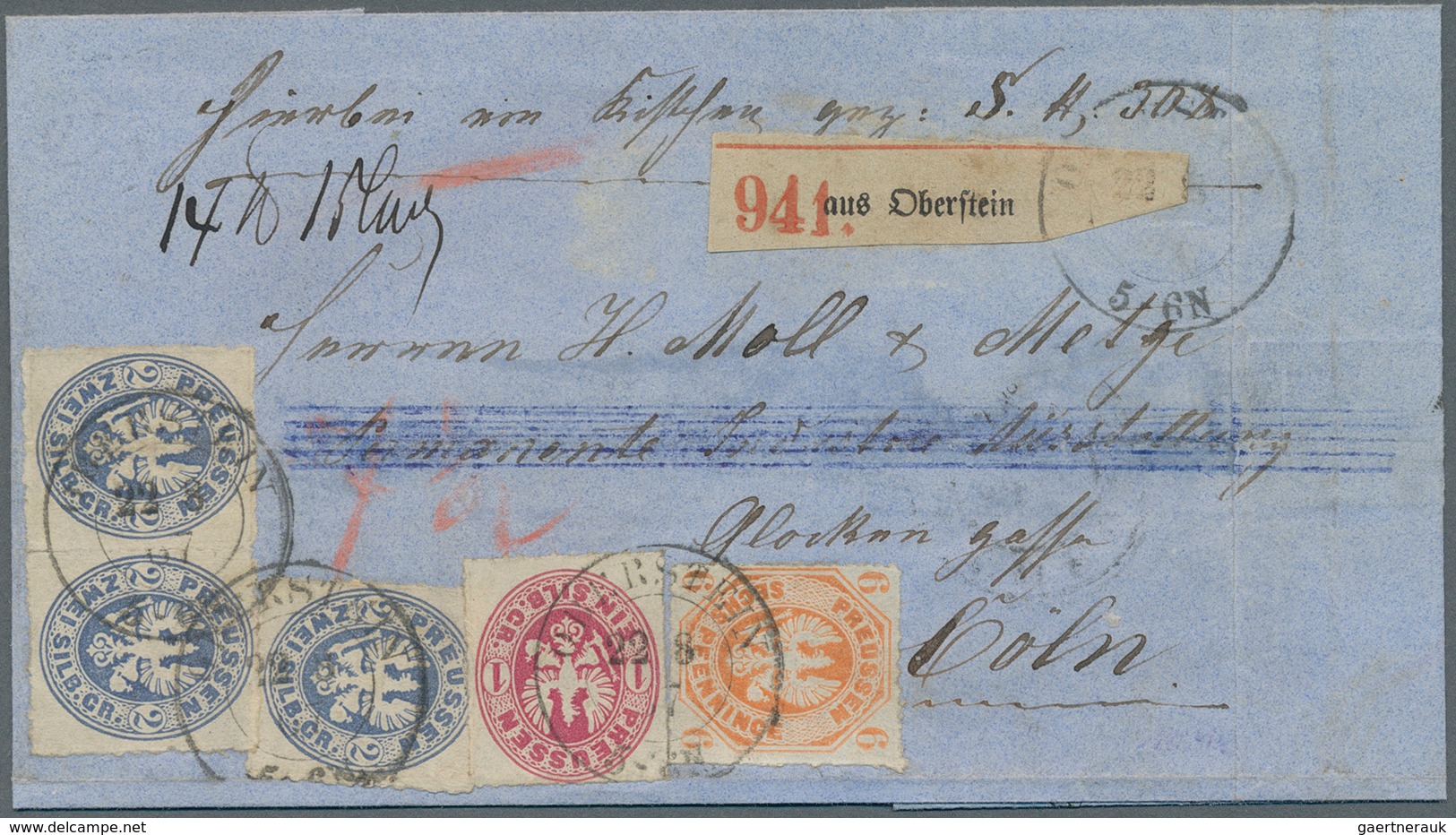 Deutschland: 1860/1955 (ca.), Kleiner Karton Mit Rund 450 Abwechslungsreichen Belegen Ab Altdeutschl - Collections