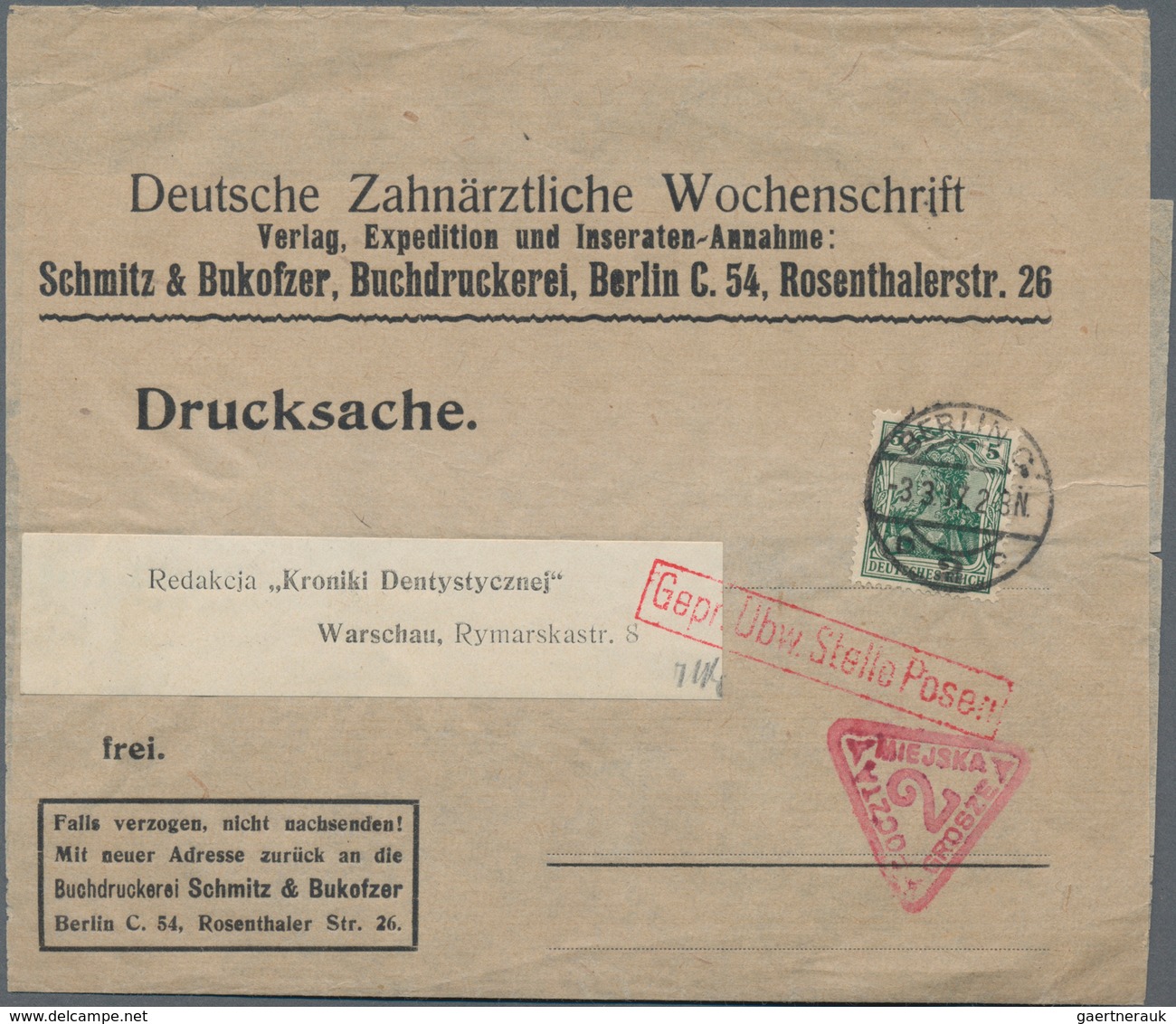 Deutschland: 1870/1921, Interessante Sammlung "Drucksachen-Streifbänder" Mit Ca. 70 Belegen Inkl. We - Sammlungen