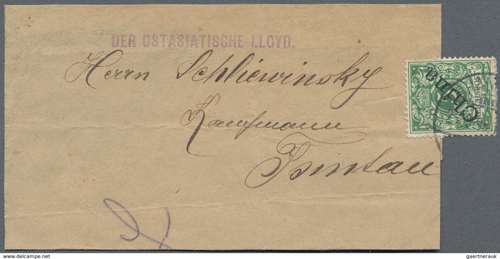 Deutschland: 1870/1921, interessante Sammlung "Drucksachen-Streifbänder" mit ca. 70 Belegen inkl. we