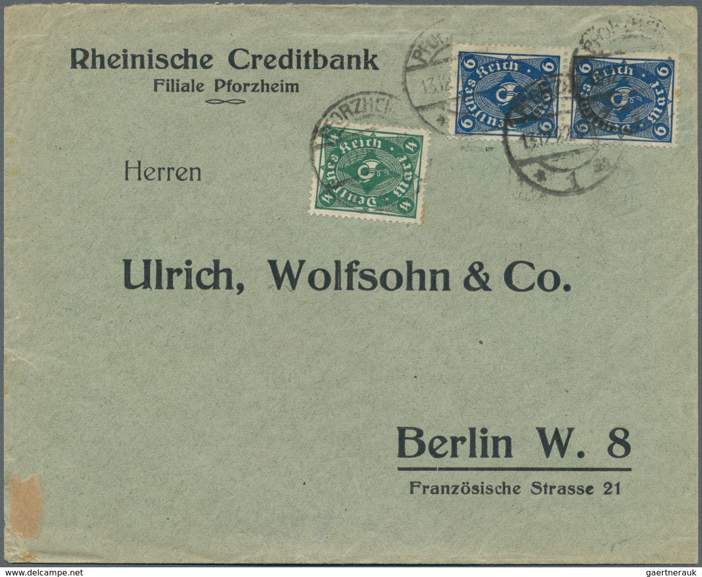 Deutschland: 1890/1980 (ca.), Partie Von Ca. 480 Belegen Zum Thema BANK (ca. 80 % Deutsche), Dabei A - Collections