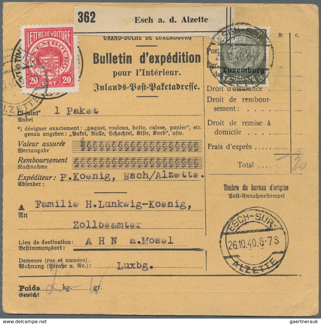 Deutschland: 1890-1944, Paketkarten, Partie Mit Rund 270 Karten, Zumeist Ins Ausland, Dabei, Bayern, - Collections