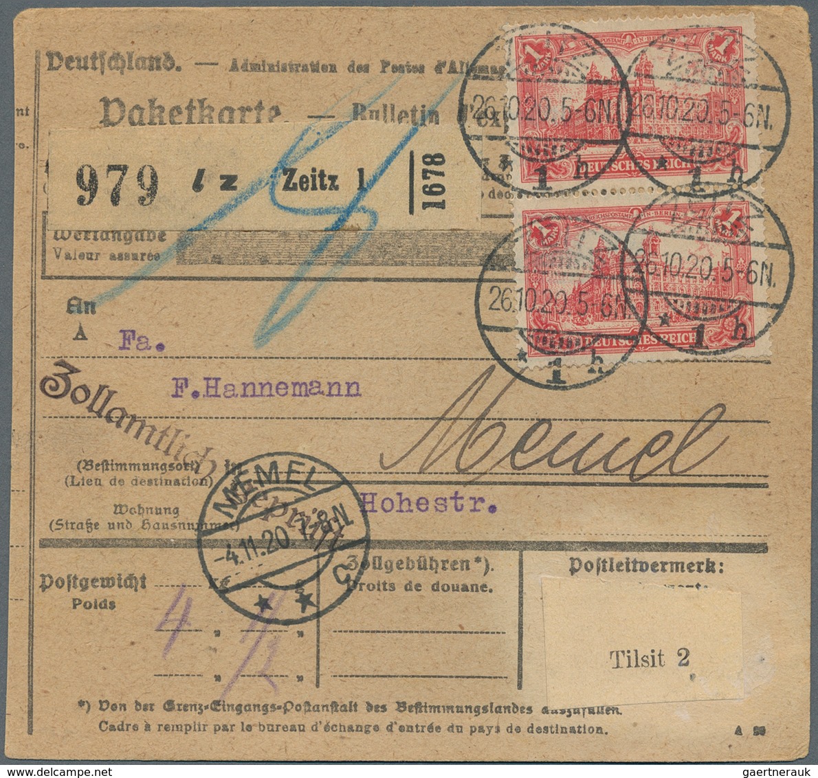 Deutschland: 1890-1944, Paketkarten, Partie mit rund 270 Karten, zumeist ins Ausland, dabei, Bayern,