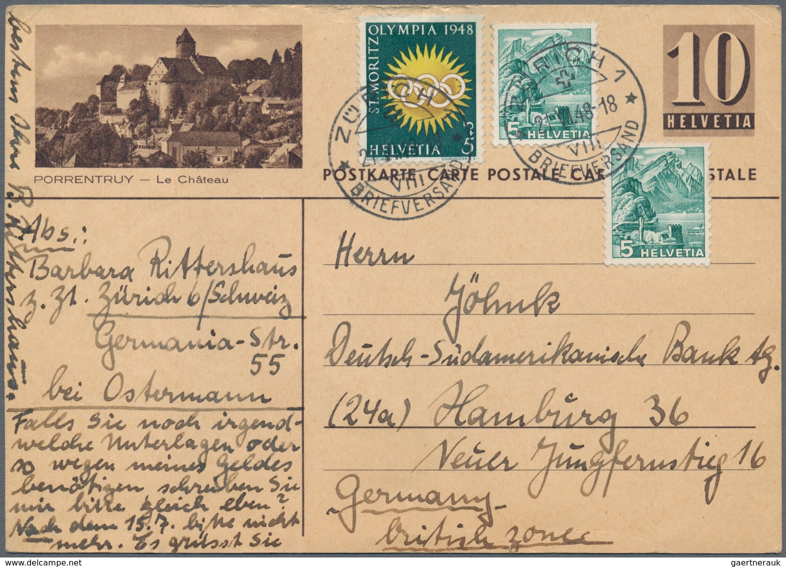 Deutschland: 1898/1952, Meist Deutschland Und Etwas Alle Welt, Partie Von Ca. 40 Briefen Und Karten, - Collections