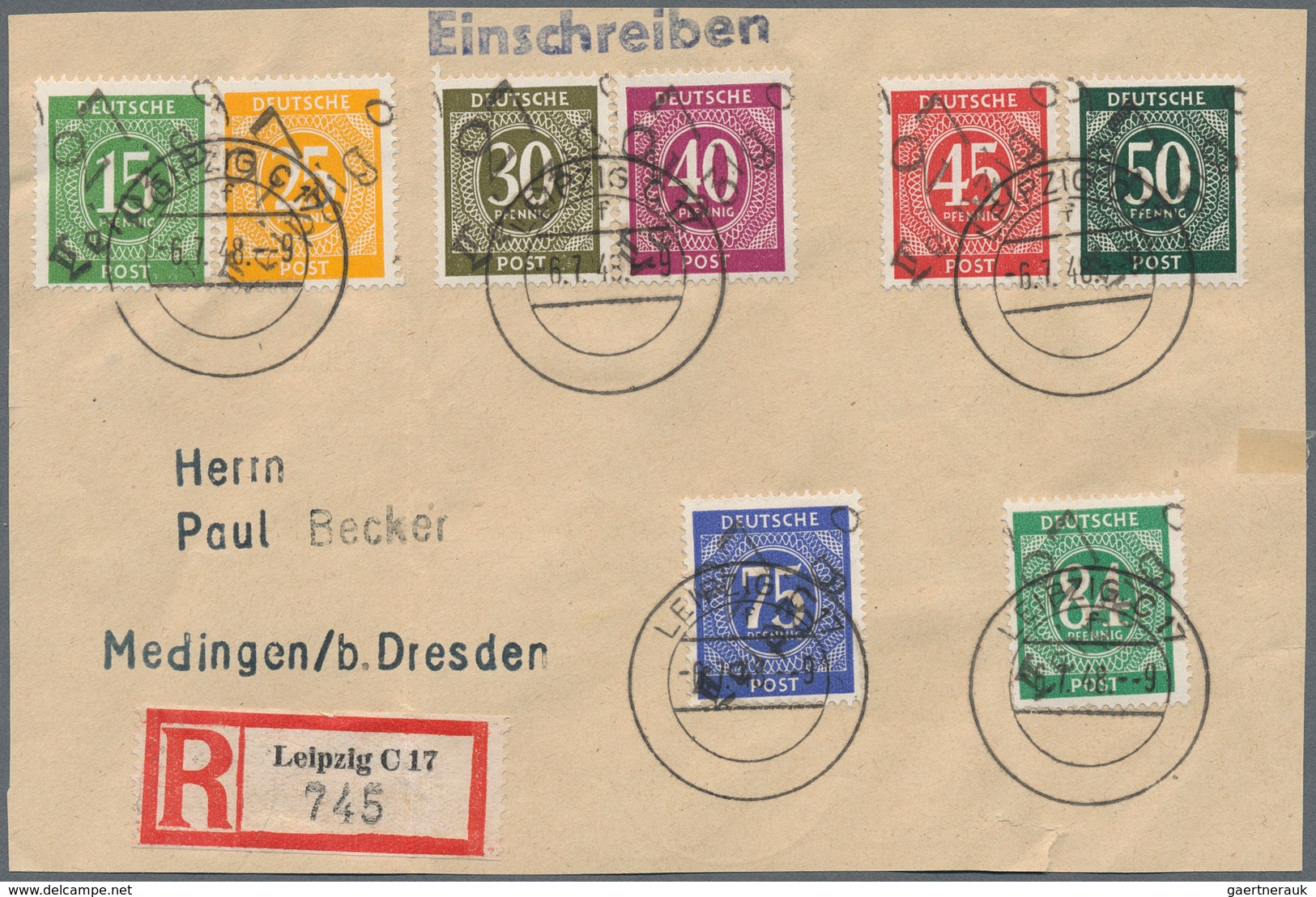 Deutschland: 1900/1950 (ca.), Durchaus Interessantes Lot Mit Einigen Marken Kolonien, Ferner Sieben - Collections