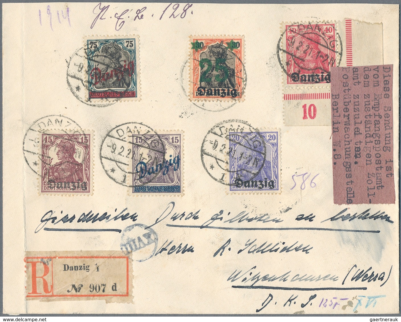 Deutschland: 1900/1960 (ca.), Interessanter Posten Mit Ca. 300 Belegen Ab Germania, Mit Zeppilin, Fl - Collections