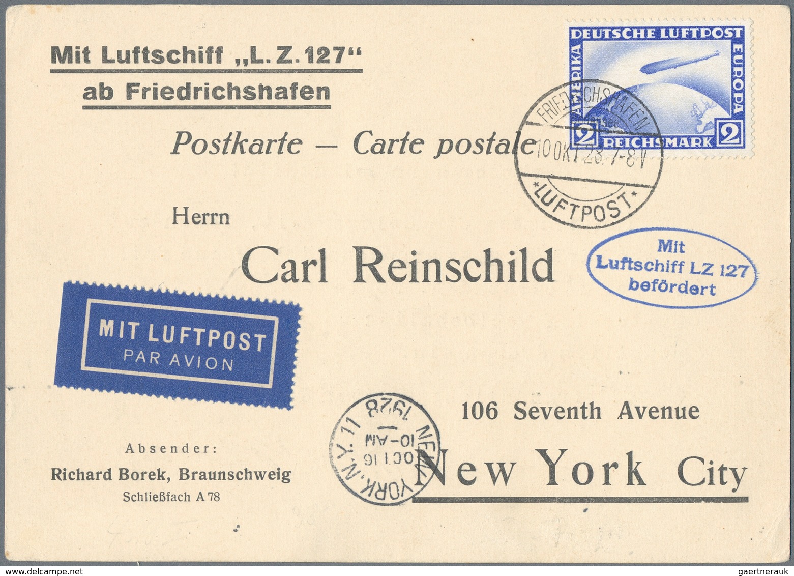 Deutschland: 1900/1960 (ca.), Interessanter Posten Mit Ca. 300 Belegen Ab Germania, Mit Zeppilin, Fl - Collections