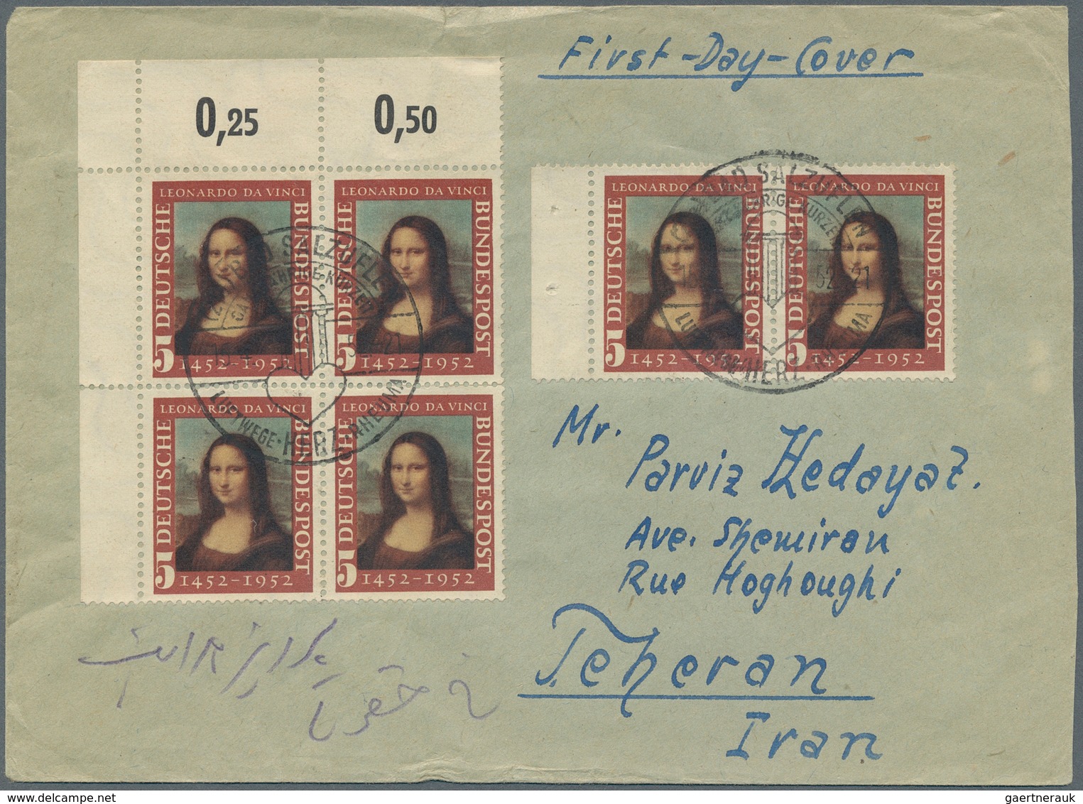 Deutschland: 1911-1958, Destination PERSIEN: 25 Briefe Und Postkarten Nach Persien, Vom Frühen R-Bri - Collections