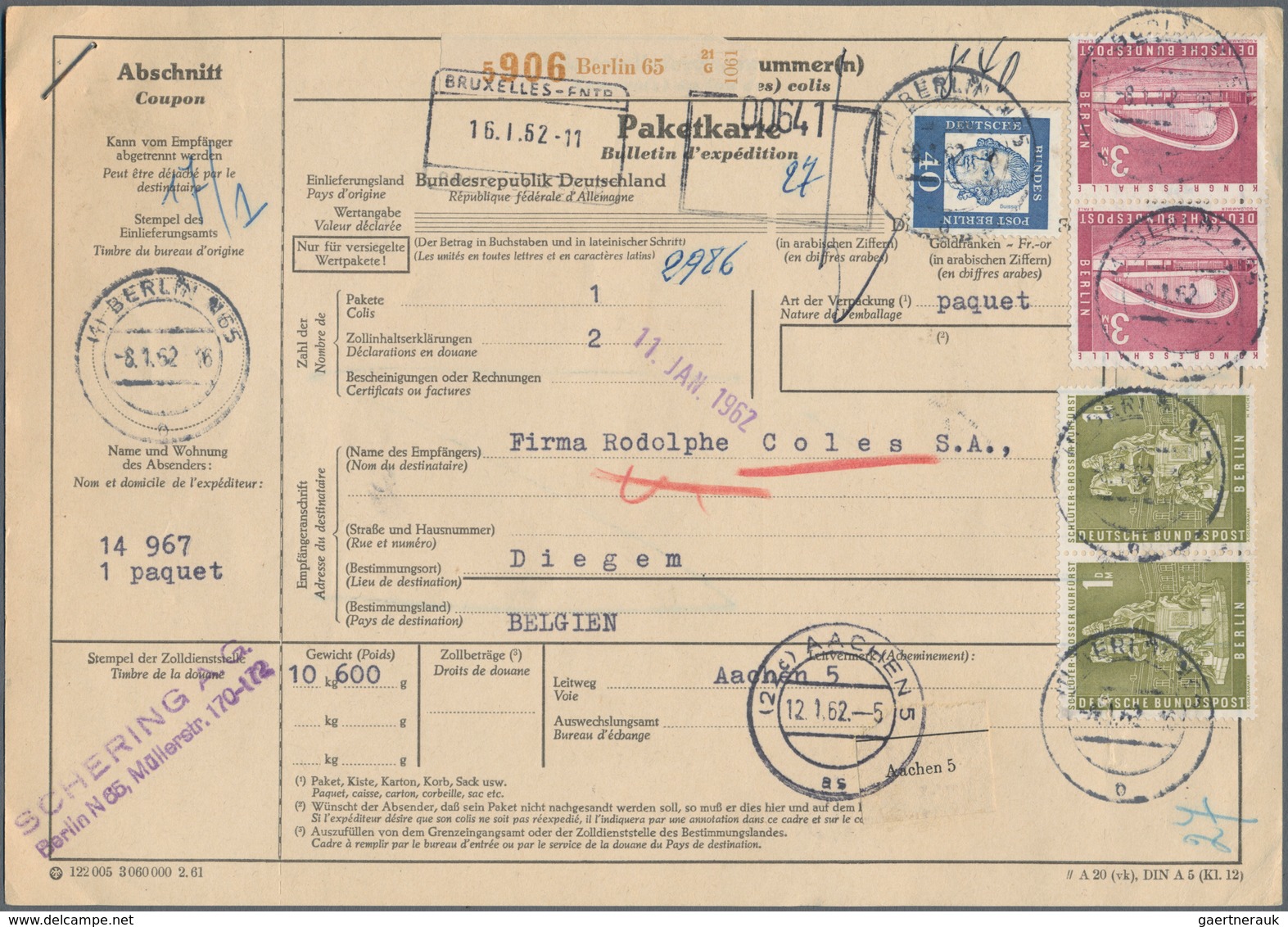 Deutschland: 1920-1980, Partie Mit Rund 250 Briefen Und Belegen, Dabei Etliche Bessere Und Interessa - Collections