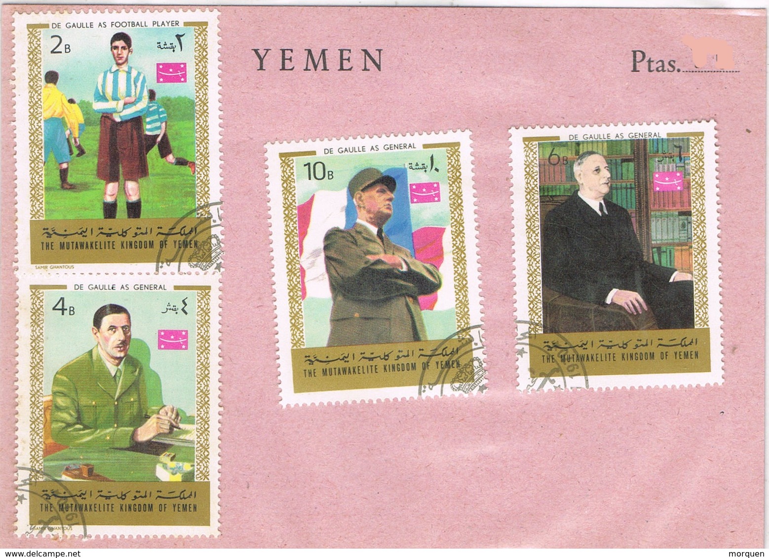 31516. Lote Filatelico YEMEN 1970. Theme President DE GAULLE - Yemen