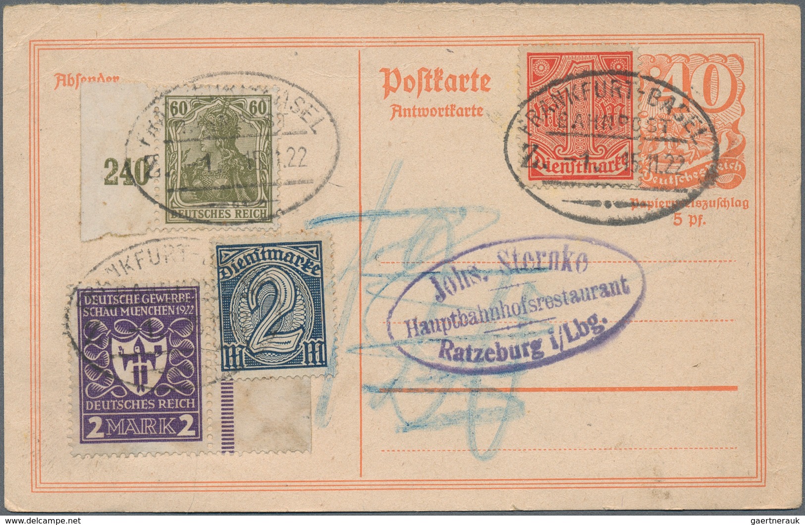 Deutschland - Ganzsachen: 1870er-1940er Jahre Ca.: Rund 180 Ganzsachen, Meist Aus Der Zeit Des Deuts - Collections