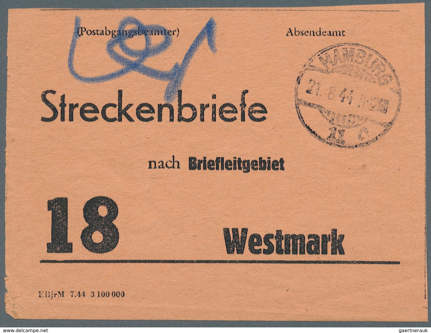 Deutschland - Besonderheiten: 1943/59, POSTLEITZAHLEN, Spezialsammlung Mit Ca. 60 Belegen Im Ordner, - Other & Unclassified