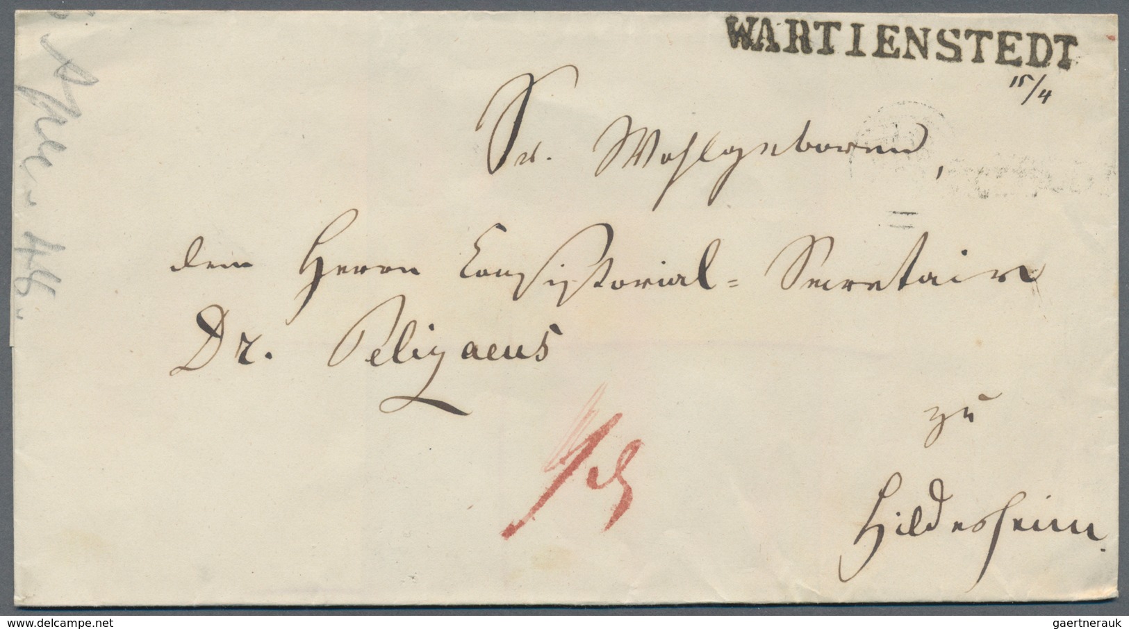 Altdeutschland - Vorphila: 1820/1890 (ca.), Posten Von Ca. 310 Markenlosen Belegen (Briefe Und Posts - Prephilately