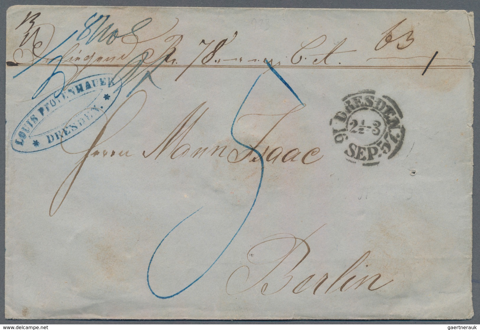 Altdeutschland - Vorphila: 1820/1890 (ca.), Posten Von Ca. 310 Markenlosen Belegen (Briefe Und Posts - Vorphilatelie