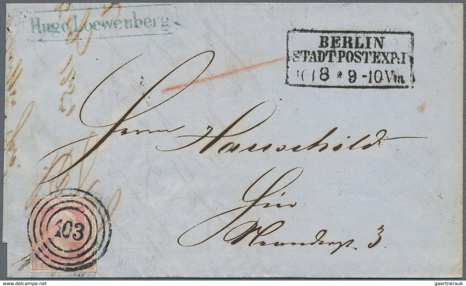 Altdeutschland: 1849/1870, Partie Von 30 Belegen, Teils Unterschiedliche Erhaltung, Dabei Preußen Mi - Collections