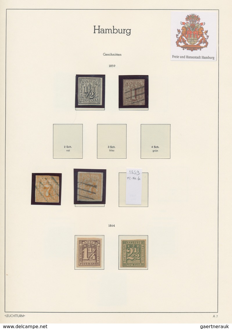 Altdeutschland: 1851 - 1870. Baden Bis Taxis, Schöne Sammlung Auf Luxus-Leuchtturm-Vordruckblättern - Collections