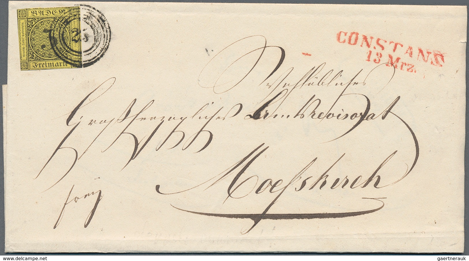 Altdeutschland: 1854/1872, Partie Von 23 Briefen (meist Aufgefaltet), Dabei Neunmal Baden Geschnitte - Collections