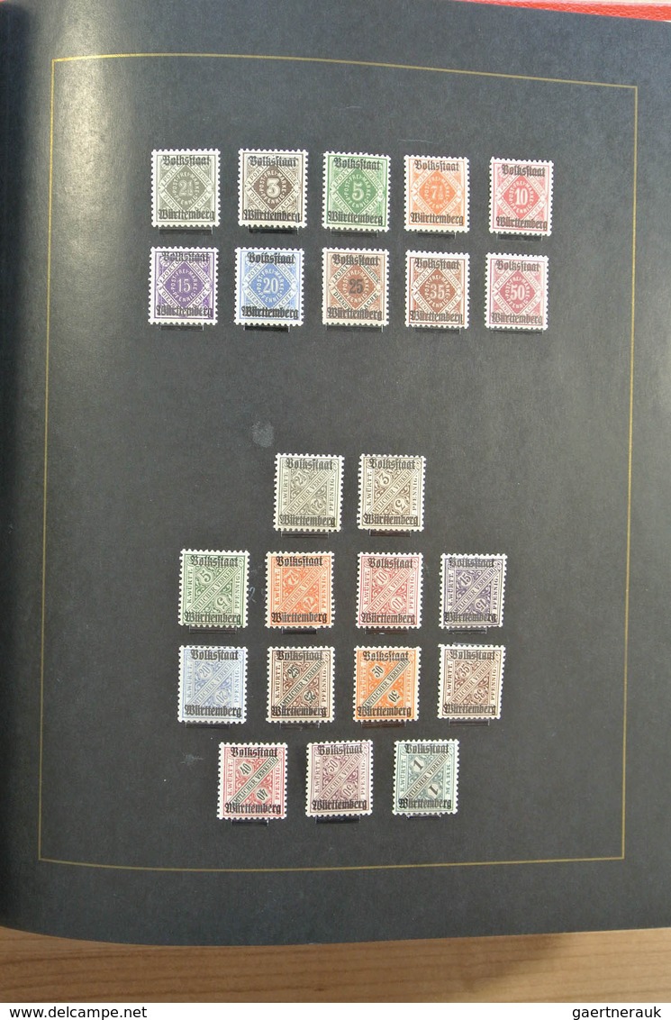 Altdeutschland: Well filled, mint hinged and used collection old German States including many covers