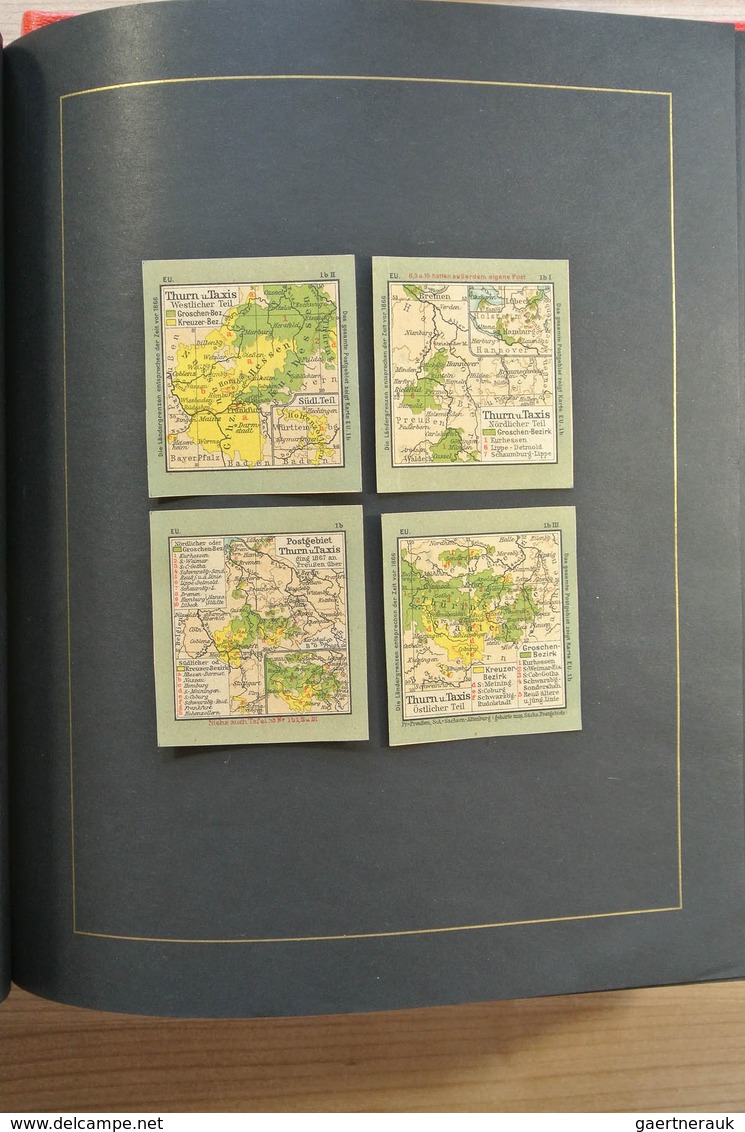 Altdeutschland: Well filled, mint hinged and used collection old German States including many covers