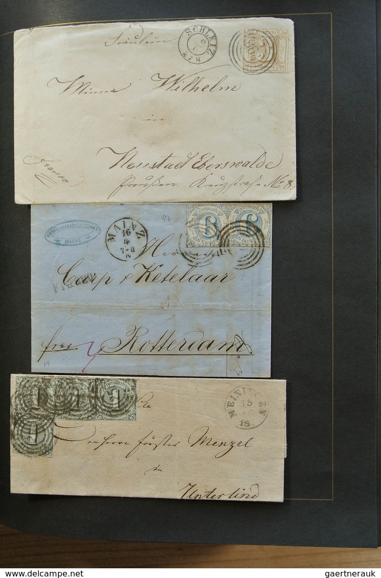 Altdeutschland: Well filled, mint hinged and used collection old German States including many covers