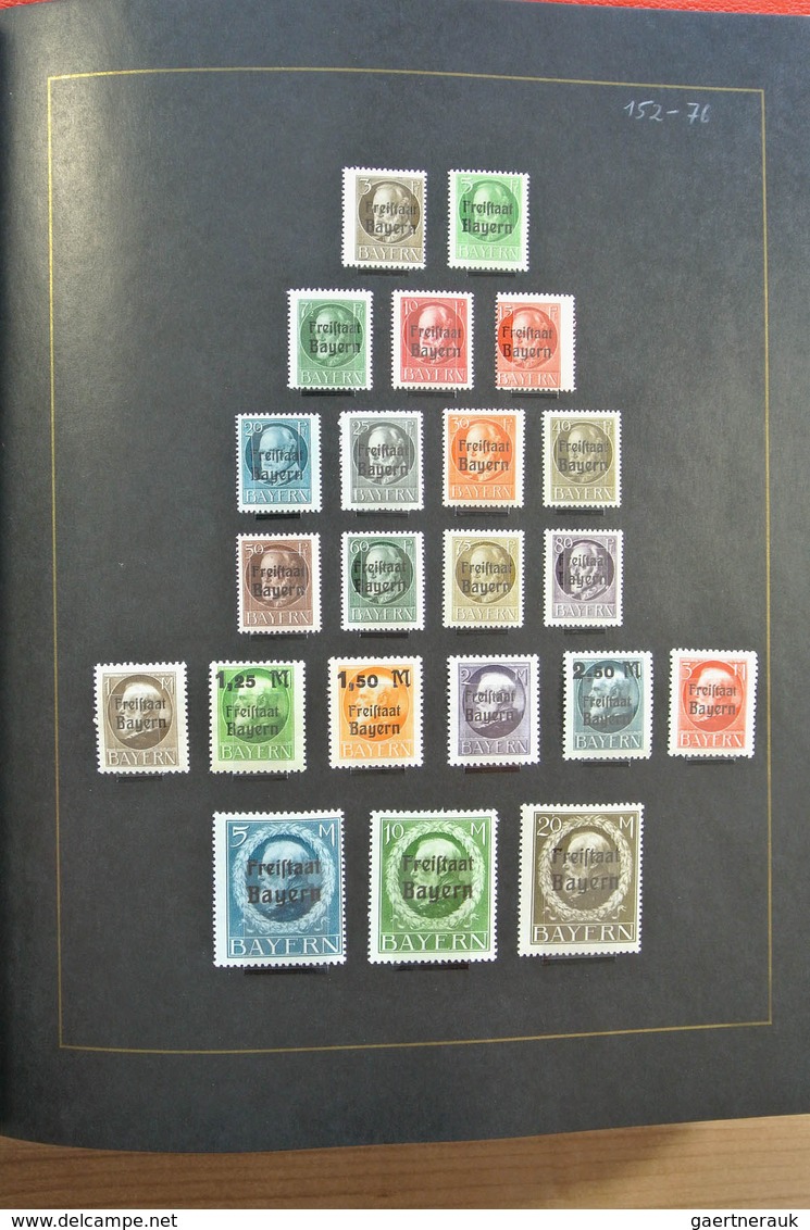 Altdeutschland: Well filled, mint hinged and used collection old German States including many covers